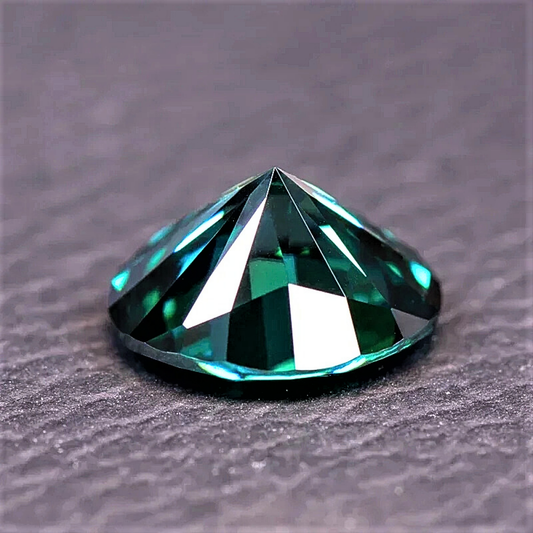 Moissanite Verde Smeraldo Taglio Ovale Certificata