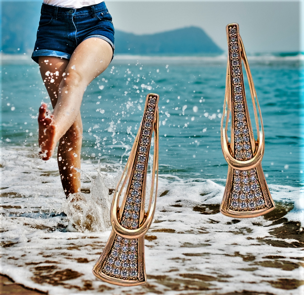 Pendientes "Radiant Rose": brillo y encanto