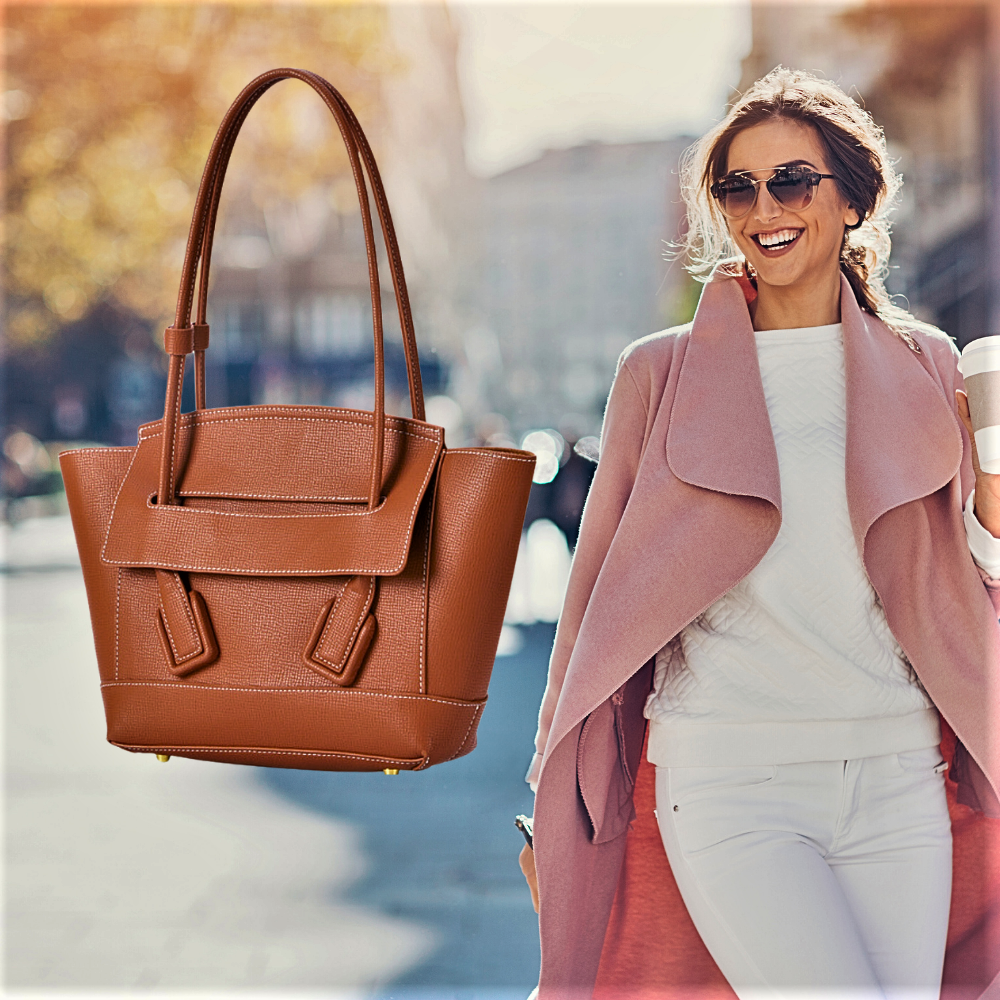 Bolso de piel de becerro auténtica Elegancia y originalidad