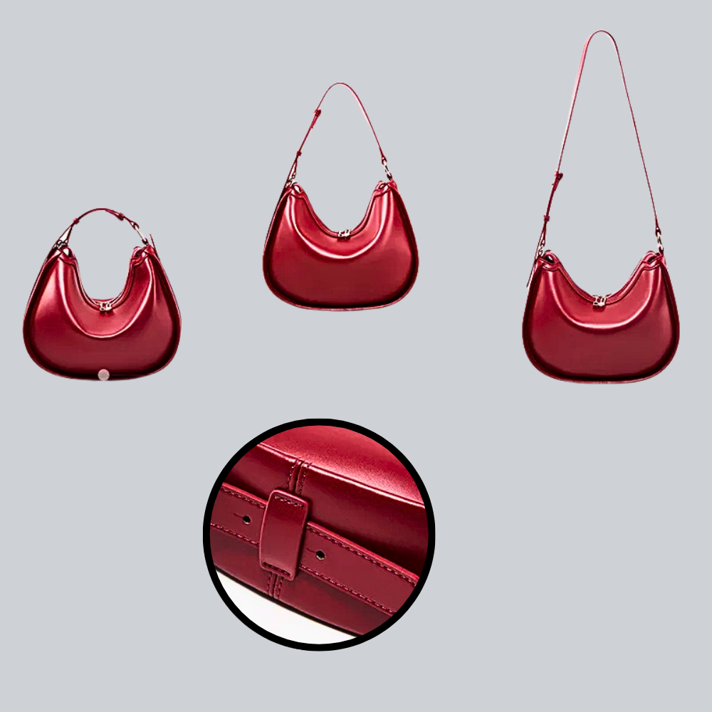 Borsa Hobo in Vera Pelle di Vitellino