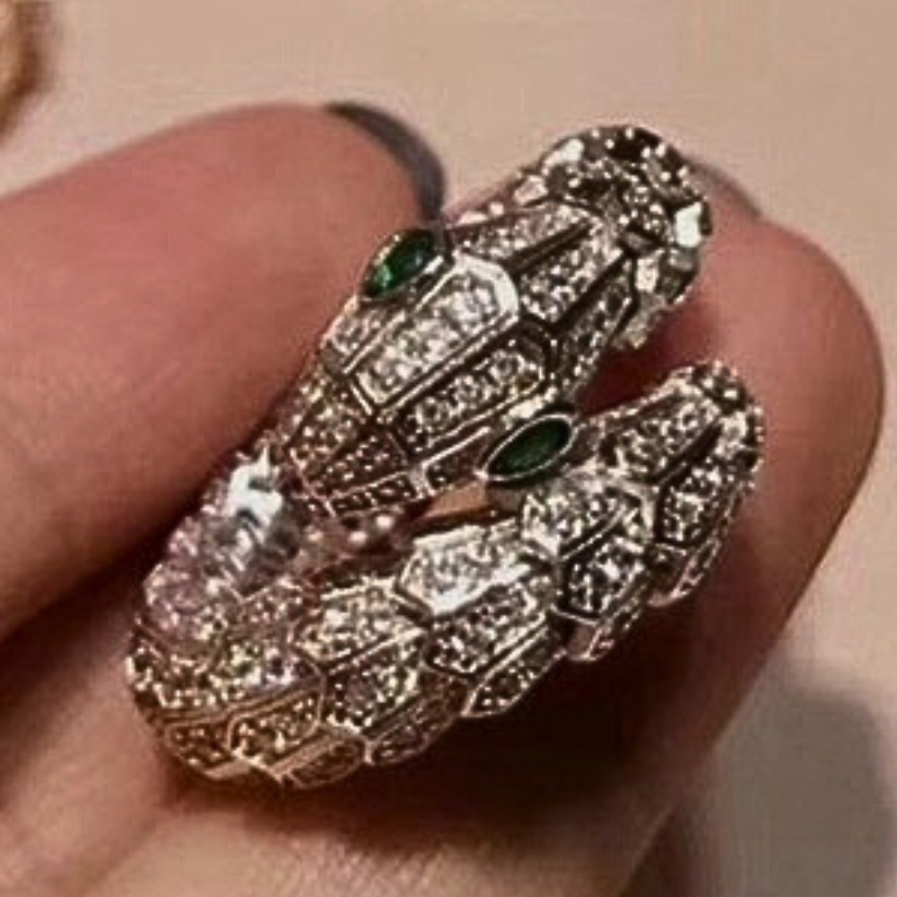 Conjunto de pulsera y anillo "Serpiente" Oda a la maestría orfebre italiana