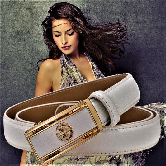 Cintura in Doppio Strato di Pelle di Vitellino