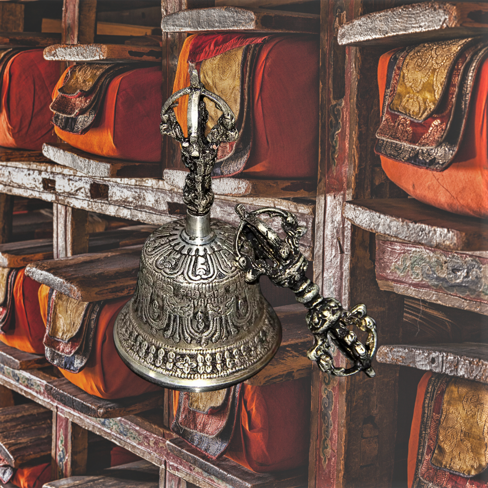 Campana de meditación budista tibetana y juego de dorje: encuentre la armonía interior