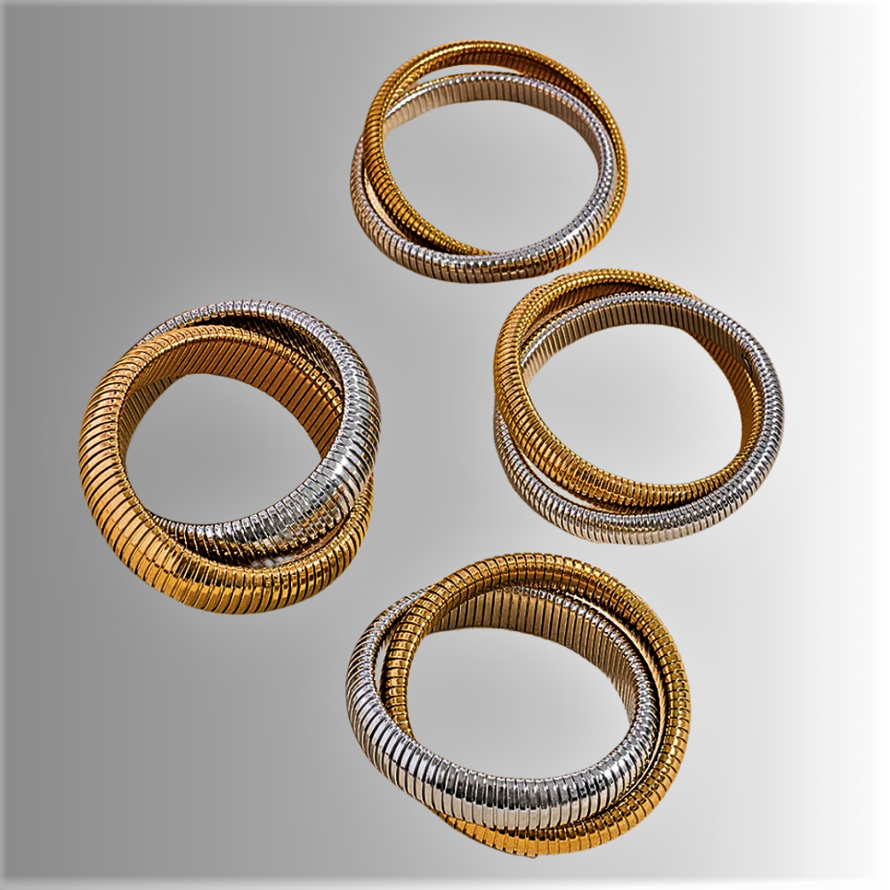 Pulsera doble "Canna del Gas": un homenaje al diseño de Bulgari