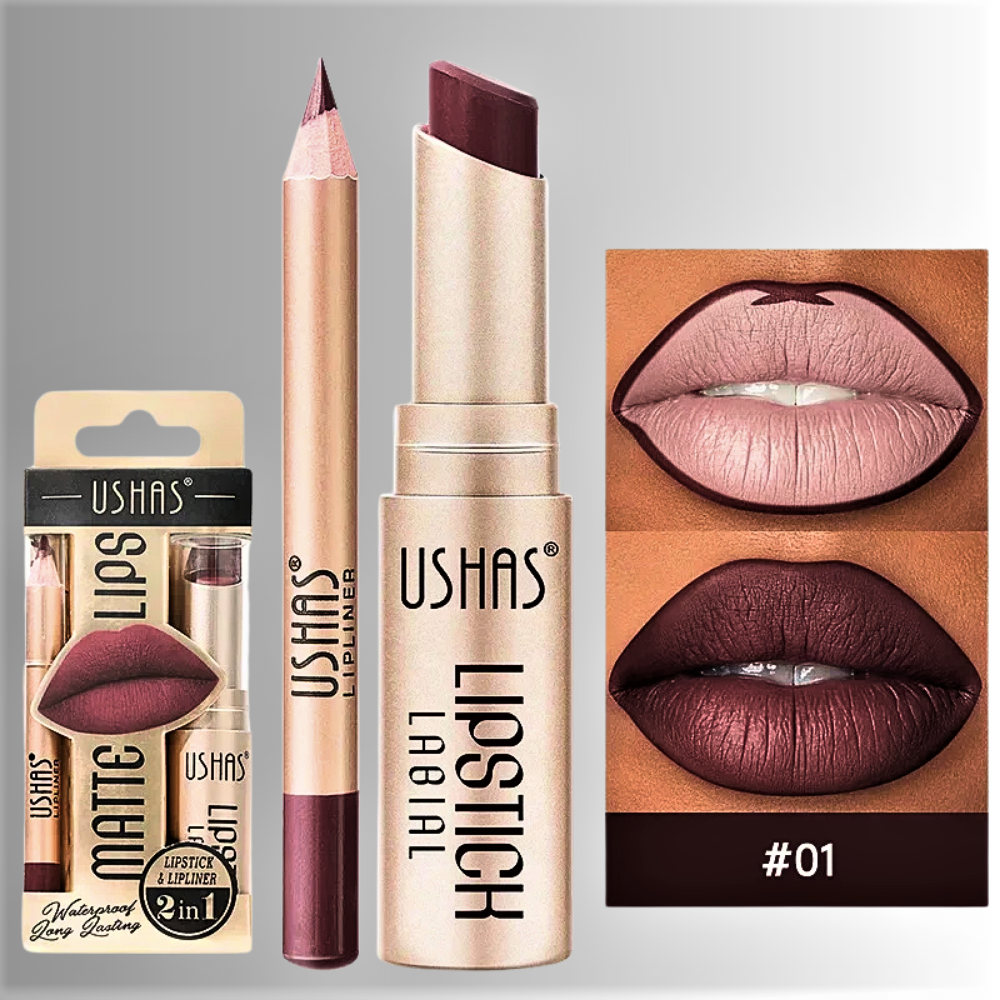 Set Rossetto & Matita per labbra – Eleganza Senza Tempo, Comfort Assoluto