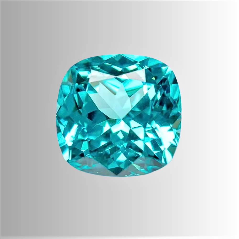 Tormalina Paraiba Lab Grown Taglio Cuscino