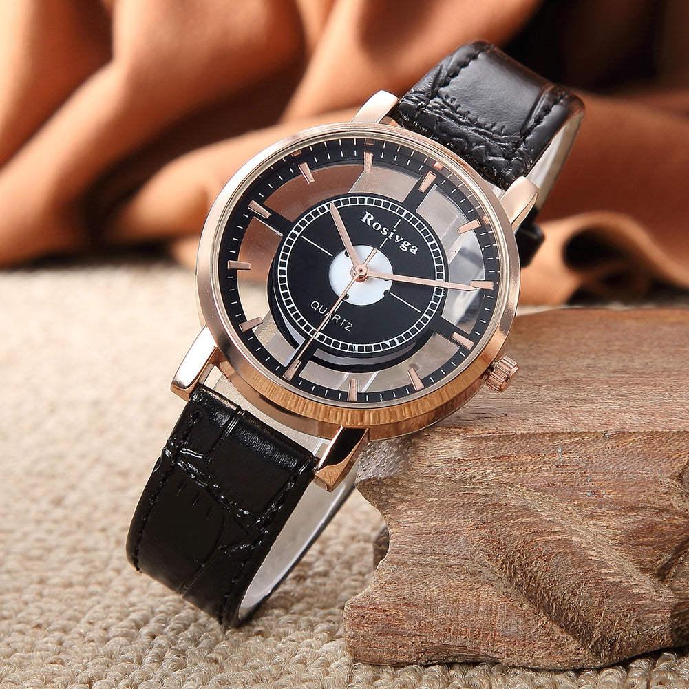 Reloj de cuarzo transparente "Charme Vintage"