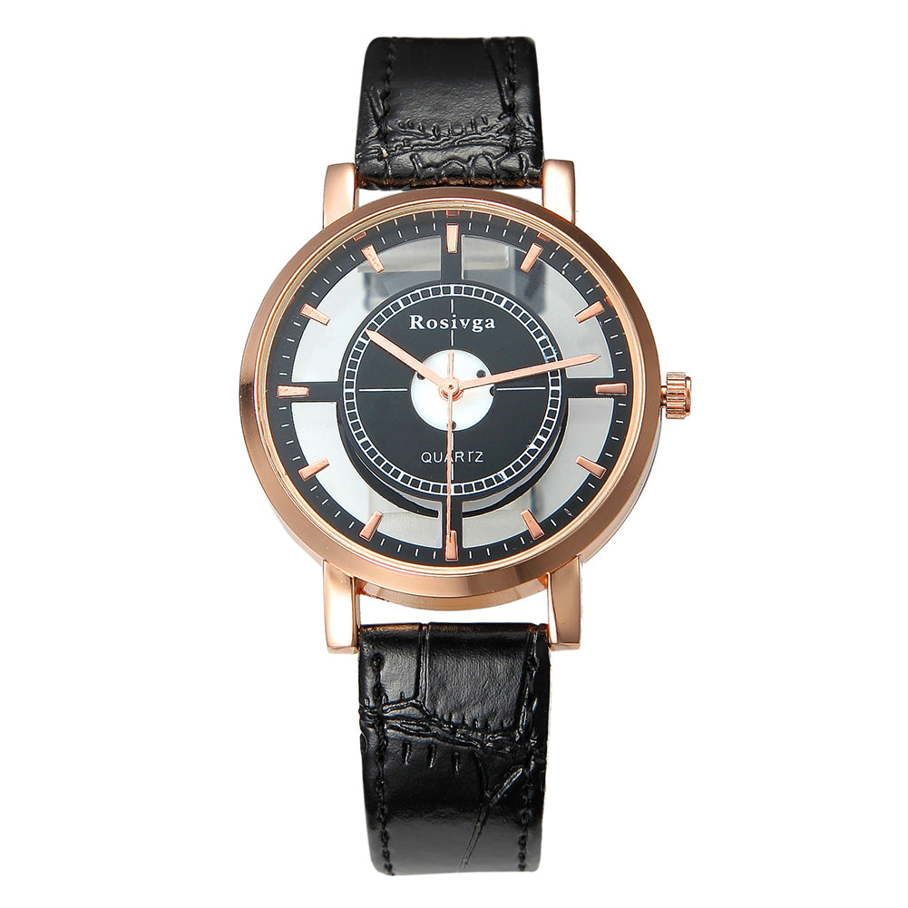 Reloj de cuarzo transparente "Charme Vintage"