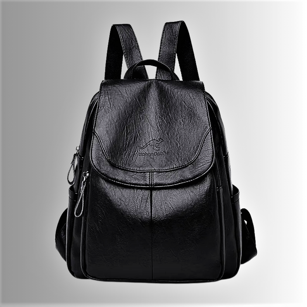Mochila de piel de oveja grabada: clase y elegancia