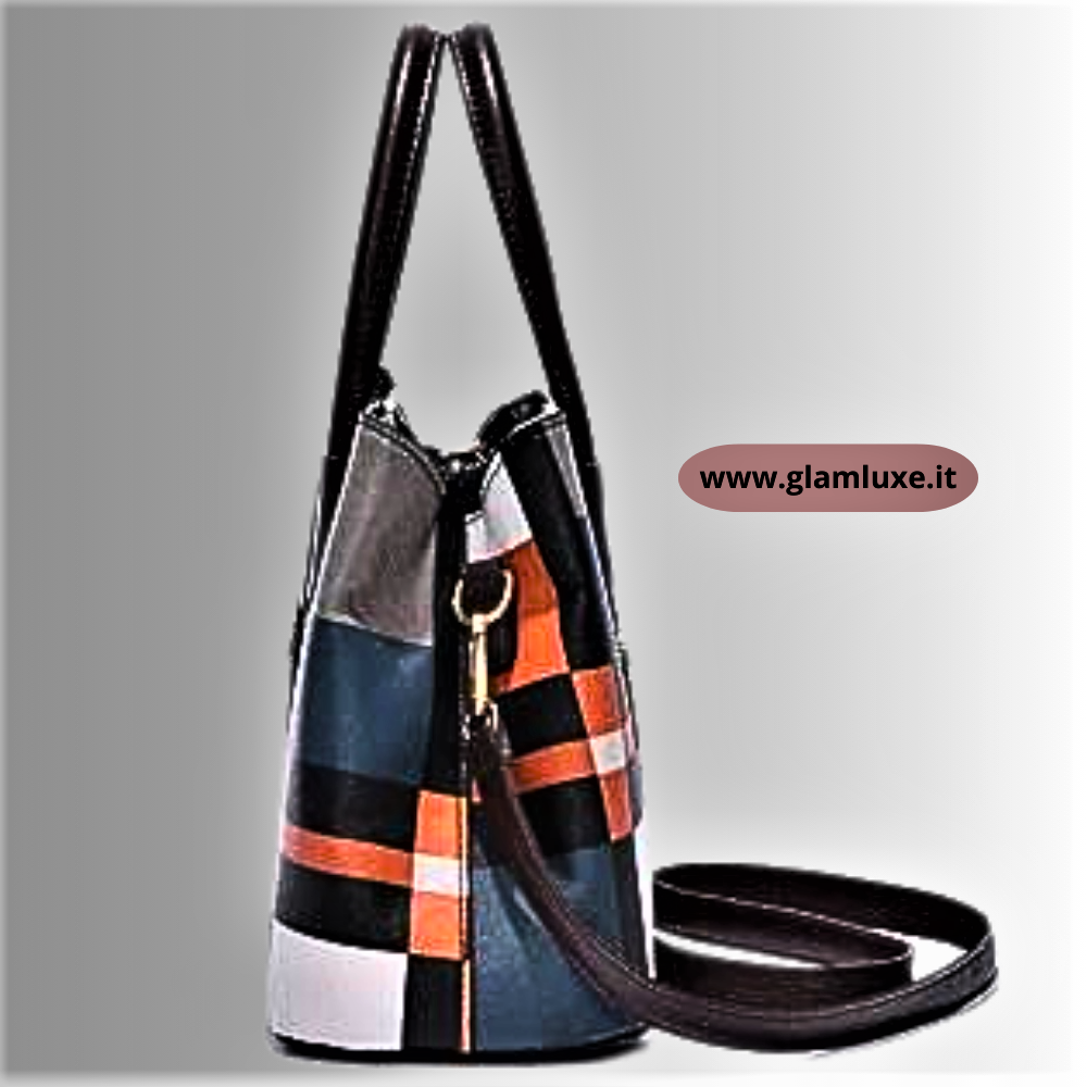Bolso de moda de tela multicolor La originalidad se une a la modernidad