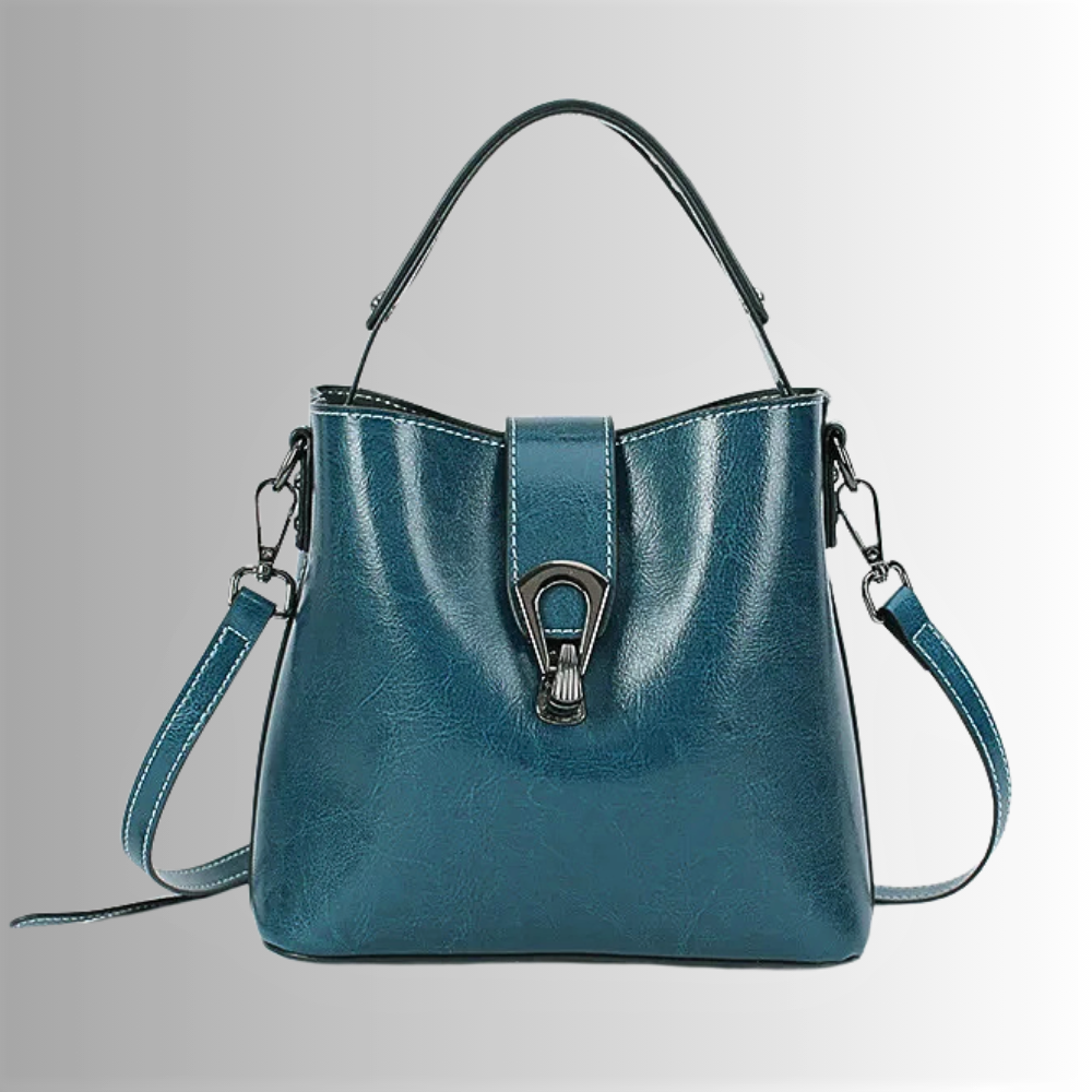 Mini Borsa Quadrata in Crosta di Pelle di Vitellino