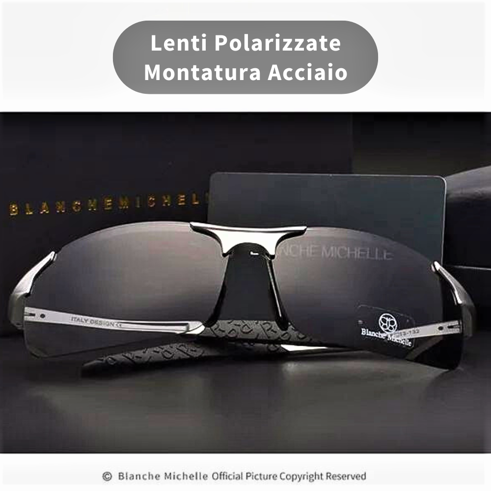 Gafas de sol "Blanche Michelle" en aluminio y magnesio y lentes polarizadas
