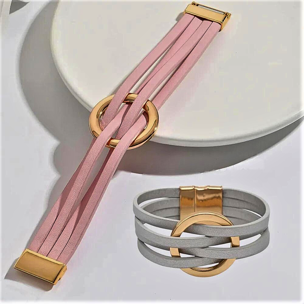 Pulsera de piel de vaca auténtica Modernidad y sostenibilidad se unen