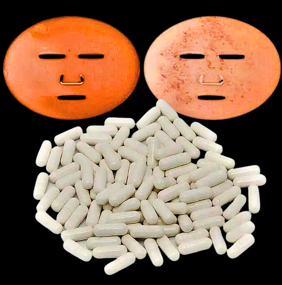 1000 Cápsulas de Ácido Hialurónico y Sericina para Mascarillas Faciales
