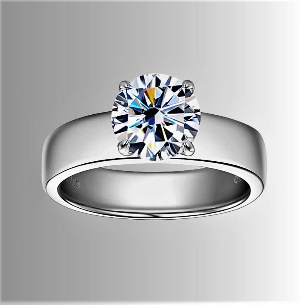 Solitario con Moissanite D Color VVS1 da ct 2,00