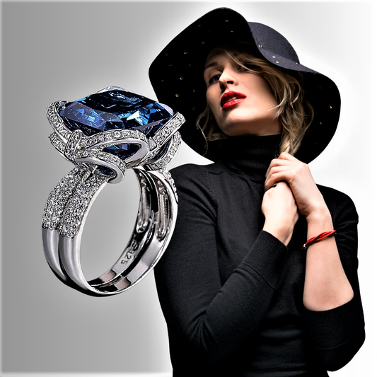 Parure "Blu Notte": Luce Pura per Esaltare il Tuo Outfit