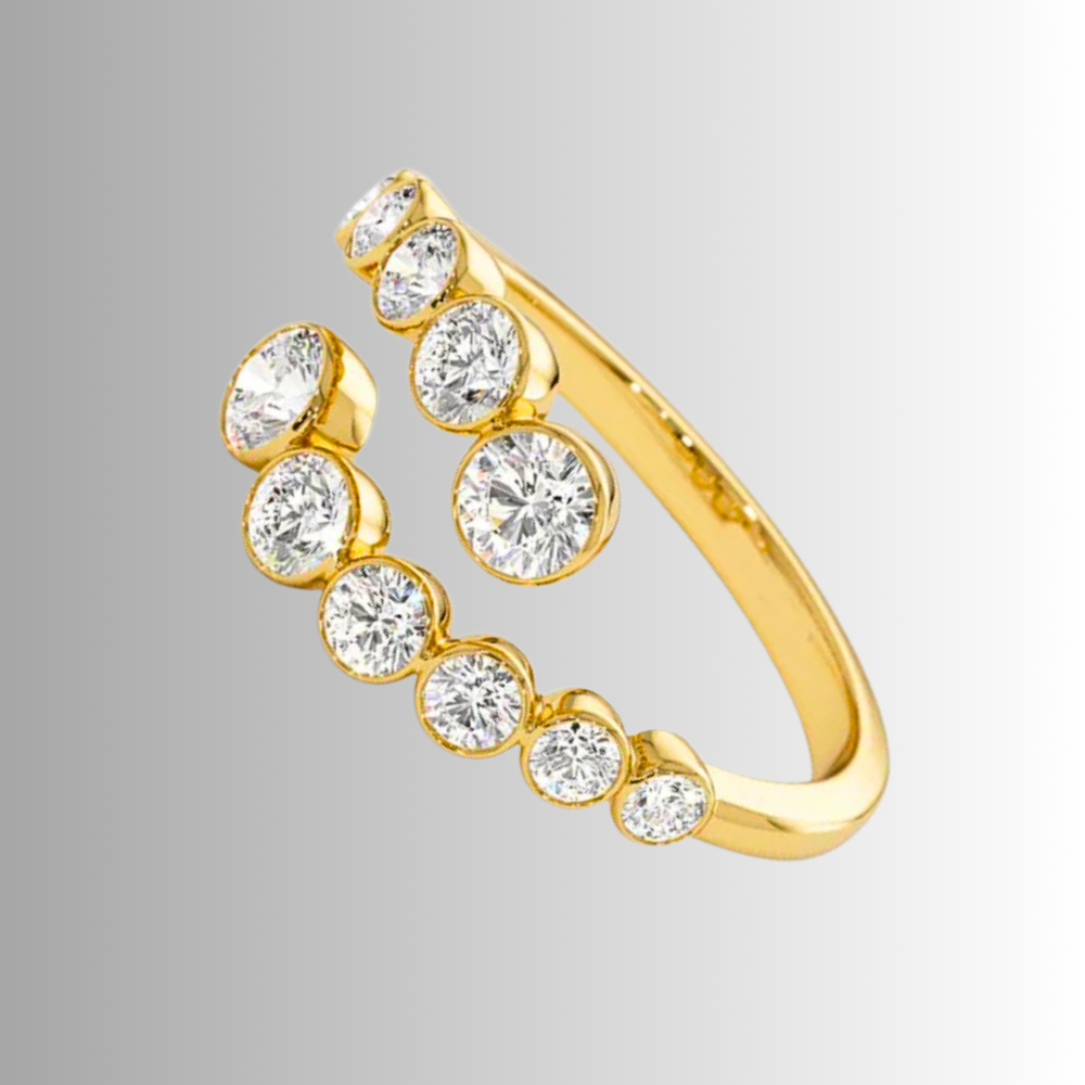 Anello Contrariè con Moissaniti D Color per ct 1,56