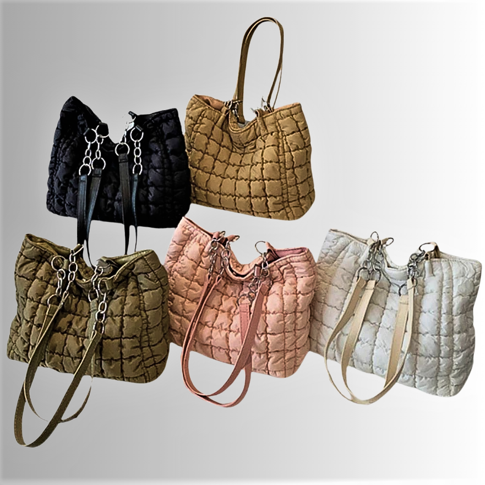 Bolso de nailon acolchado La elegancia se une a la cotidianidad