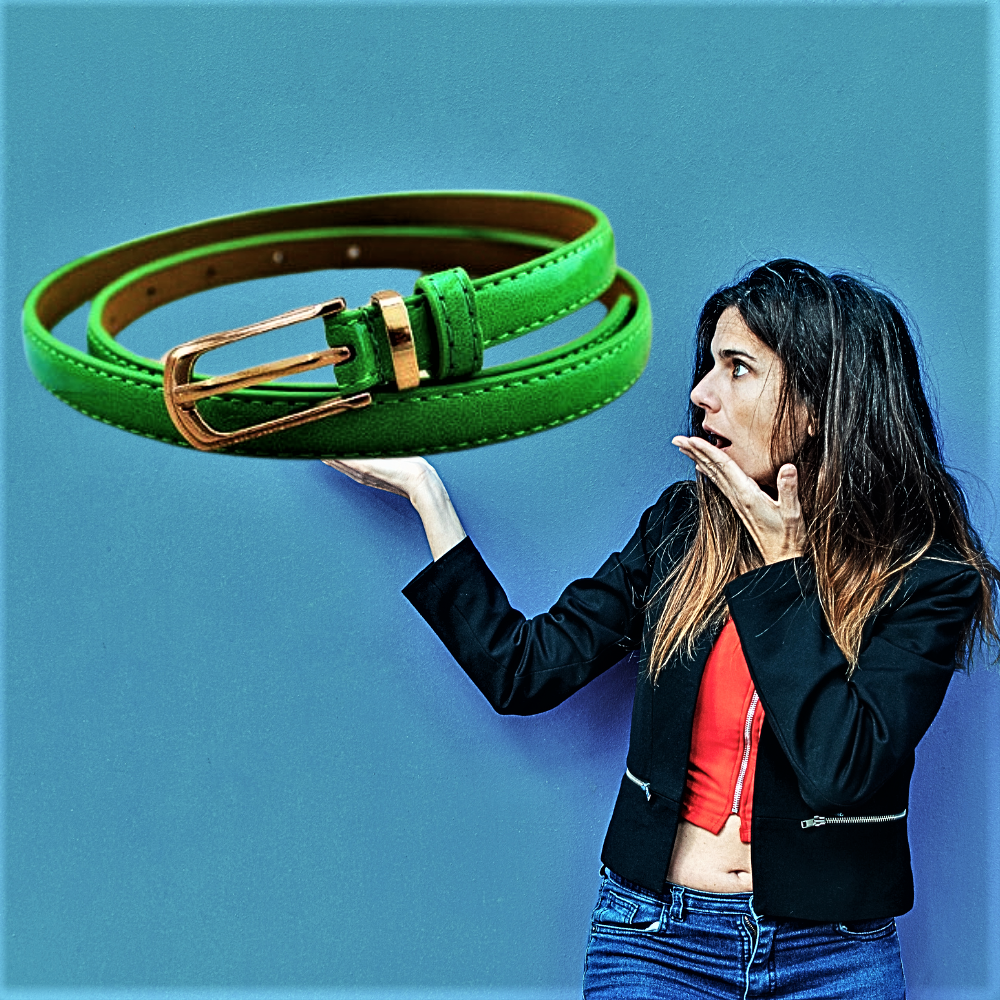 Cinturón Micro Patentado Un Toque de Color para Tus Conjuntos Casuales