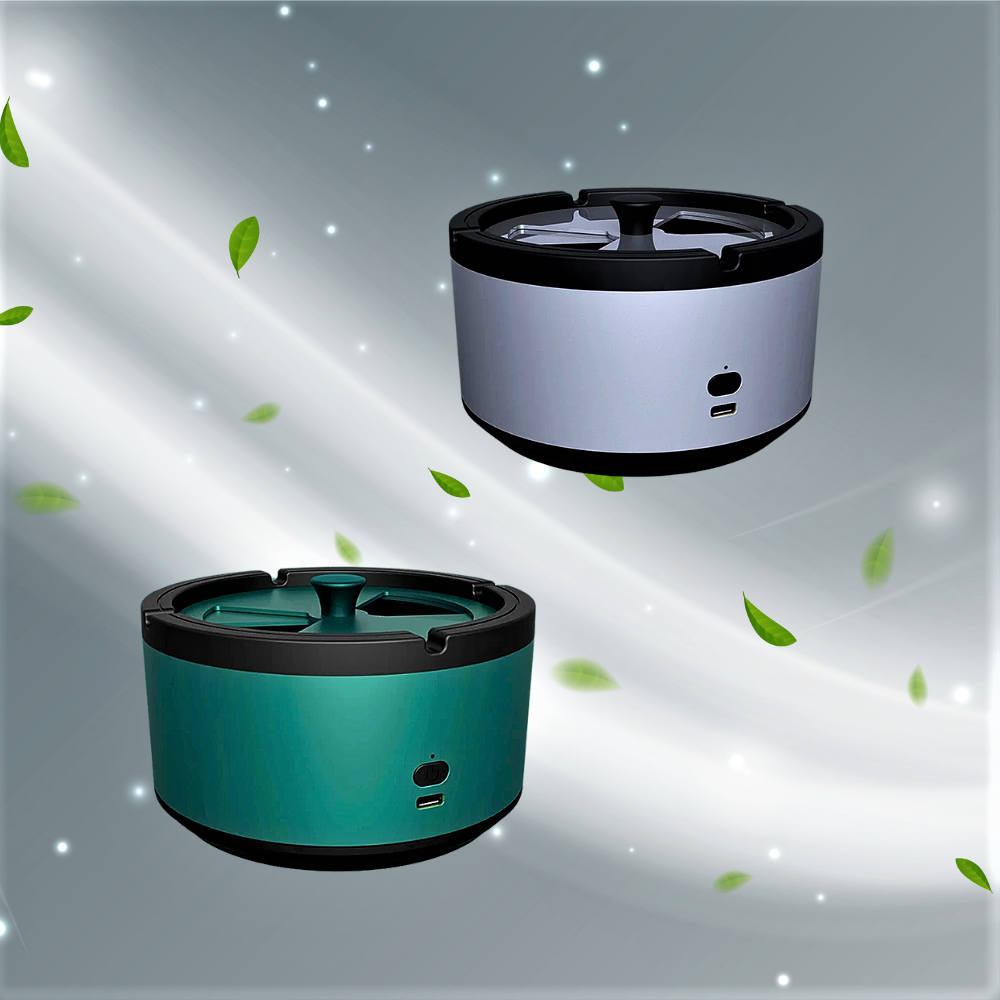 Portacenere Smart Purificatore d’Aria agli Ioni Negativi con Diffusore di Aromaterapia: Respira finalmente Aria Pulita