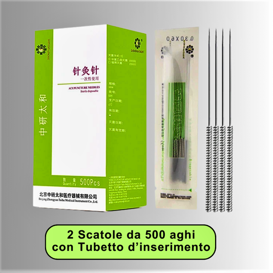 1000 Aghi Professionali per Agopuntura Monouso