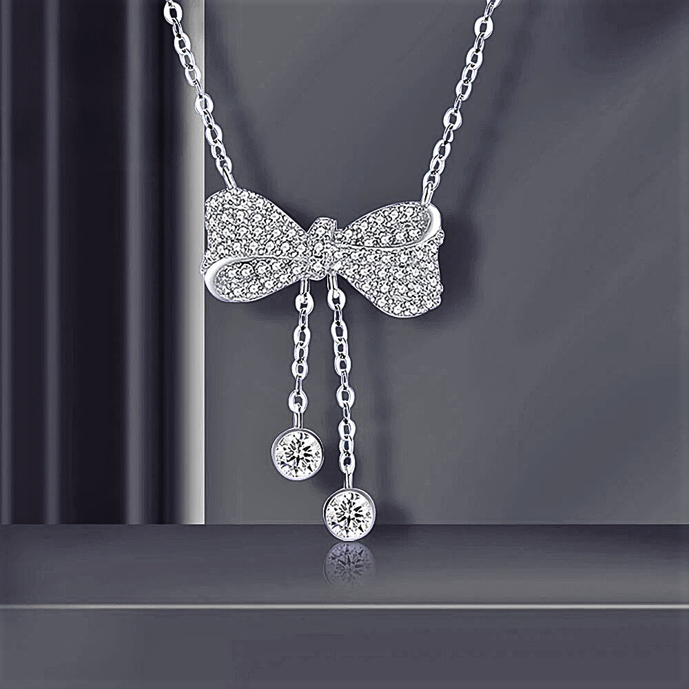 Collana "Fiocco Illuminato" – Leggerezza che Brilla