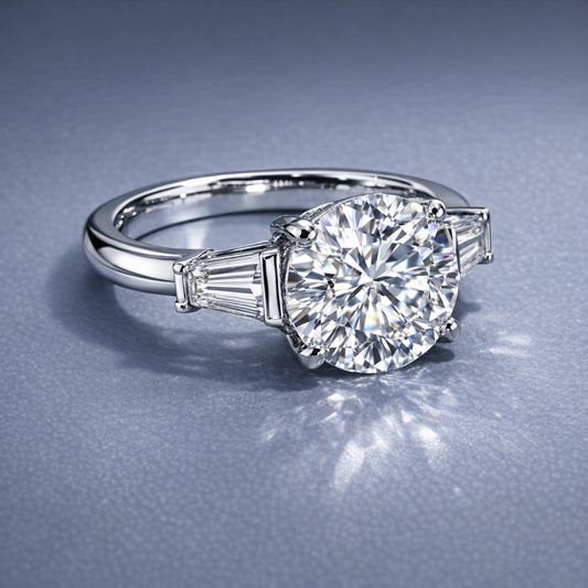 Trilogy con Moissanite per ct 3,60
