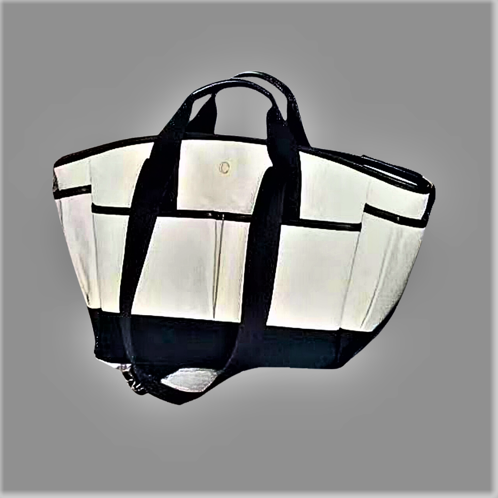 Bolso de lona con múltiples compartimentos, espacio y estilo