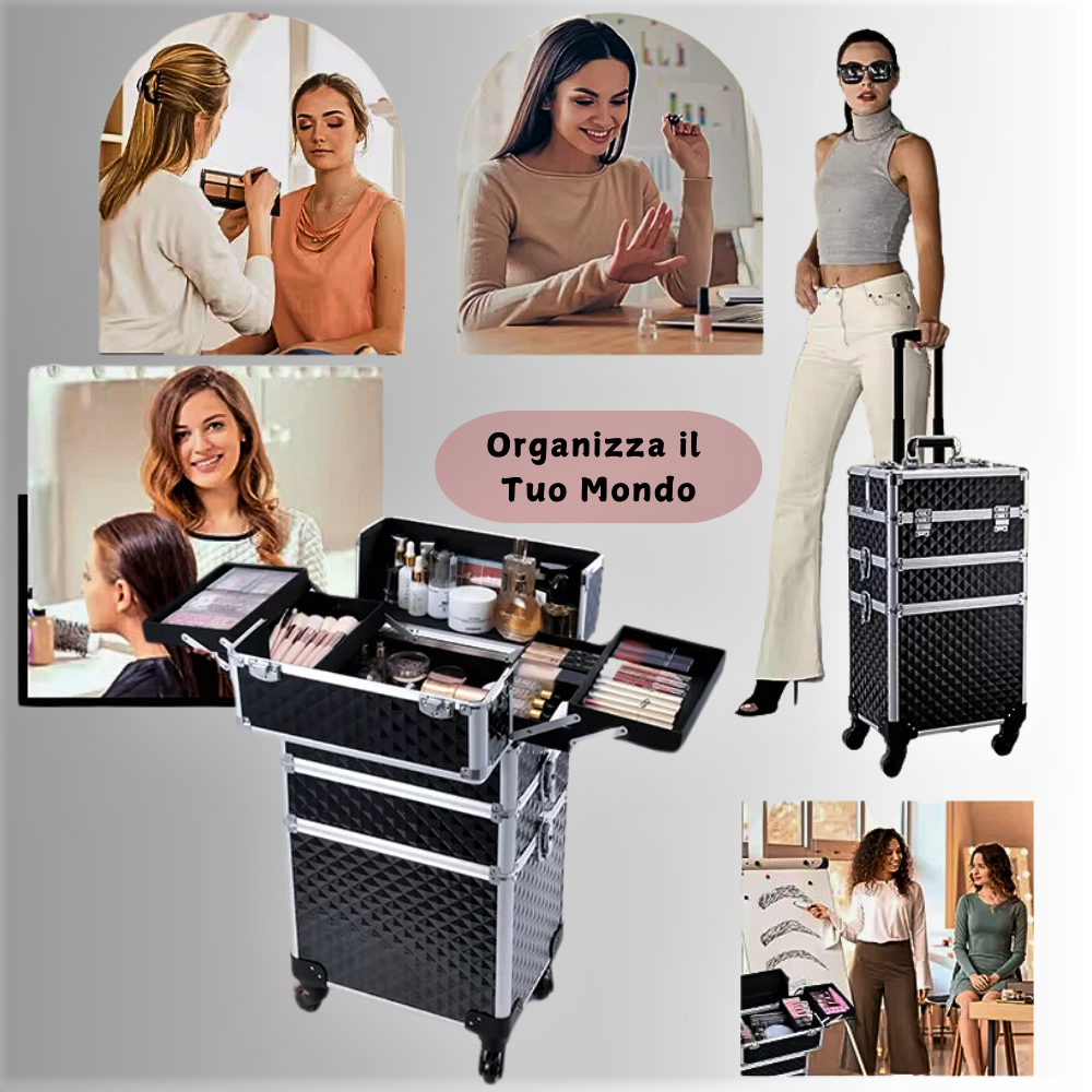 Carrito de belleza profesional: organización y estilo a tu alcance