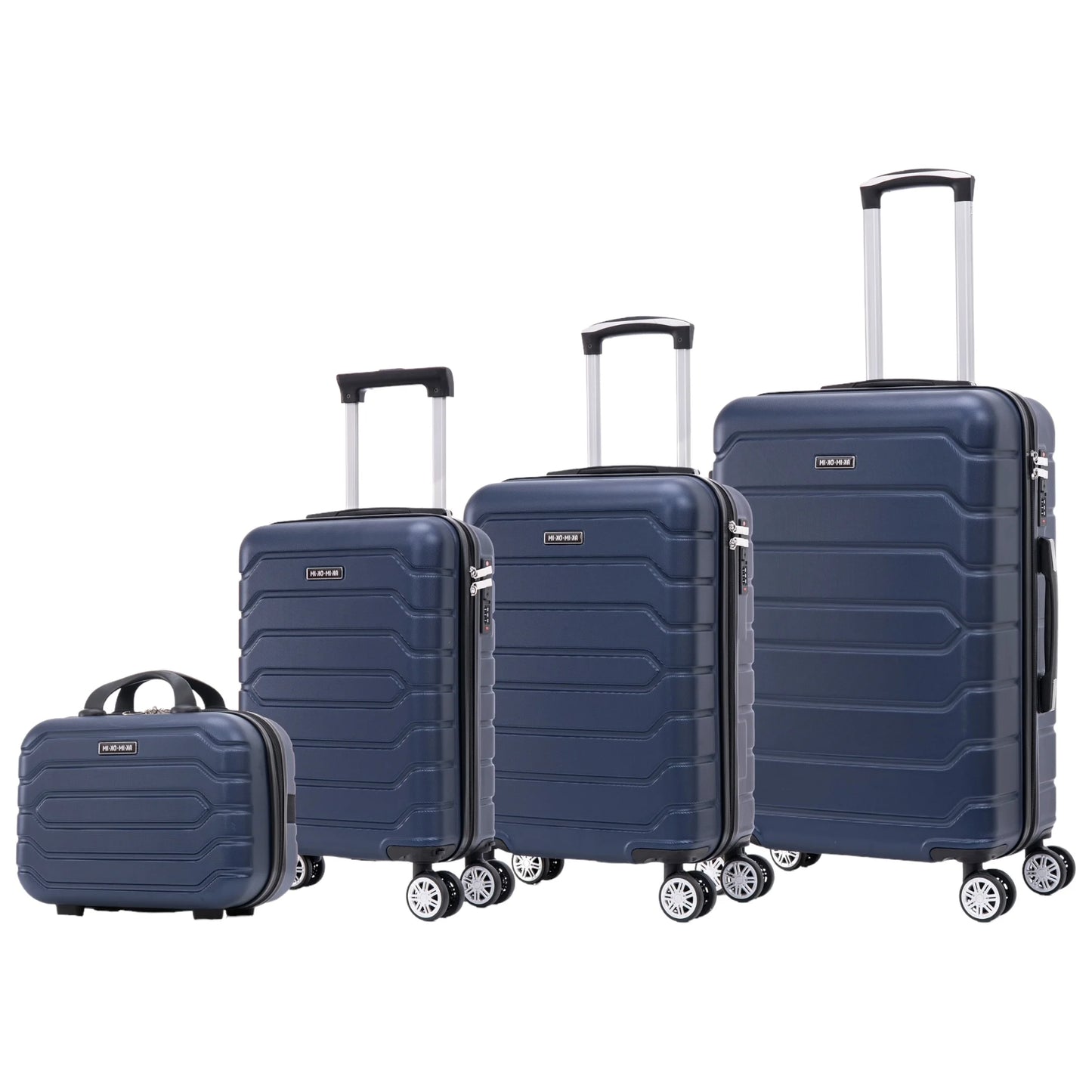 Set of elegant travel suitcases: lightweight abs housing, numeric lock, 4 360 swivel wheels ° , telescopic aluminum handle | Suitcase set | Cabin suitcase trolley set (66990 m013 8001 8002 8008 6020 d1)