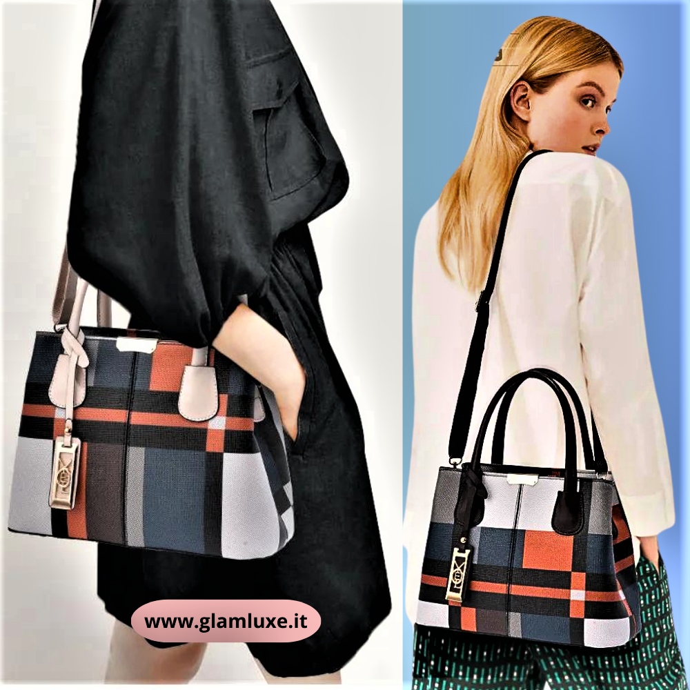 Bolso de moda de tela multicolor La originalidad se une a la modernidad