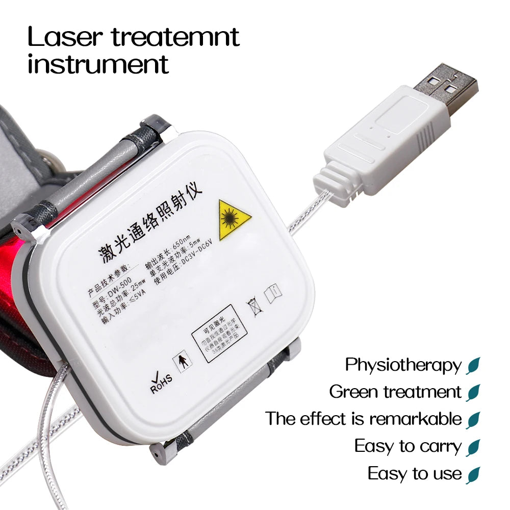 650nm Laser Therapy Wrist Diode LLLT Watch Diabetes Hypertension Cholesterol Treatment Laser Physiotherapy Watch Accessories