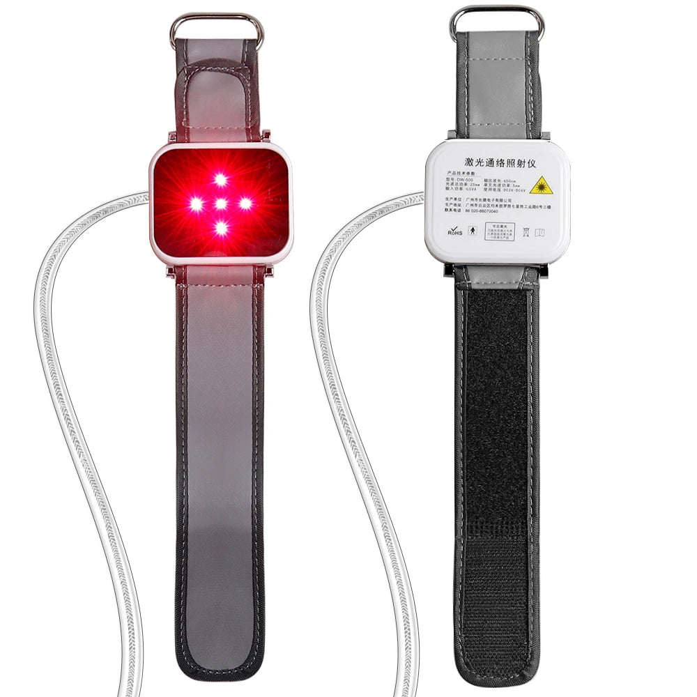 650nm Laser Therapy Wrist Diode LLLT Watch Diabetes Hypertension Cholesterol Treatment Laser Physiotherapy Watch Accessories