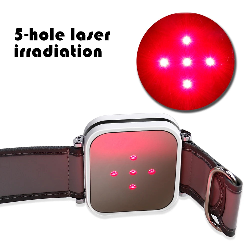 650nm Laser Therapy Wrist Diode LLLT Watch Diabetes Hypertension Cholesterol Treatment Laser Physiotherapy Watch Accessories