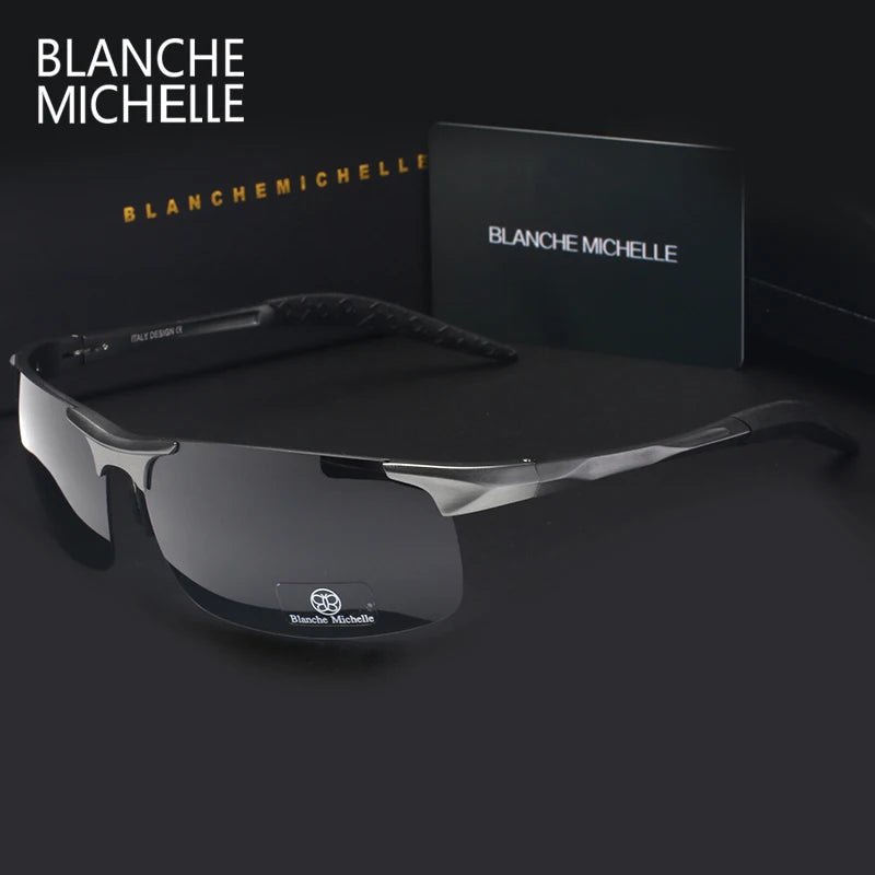 Gafas de sol "Blanche Michelle" en aluminio y magnesio y lentes polarizadas