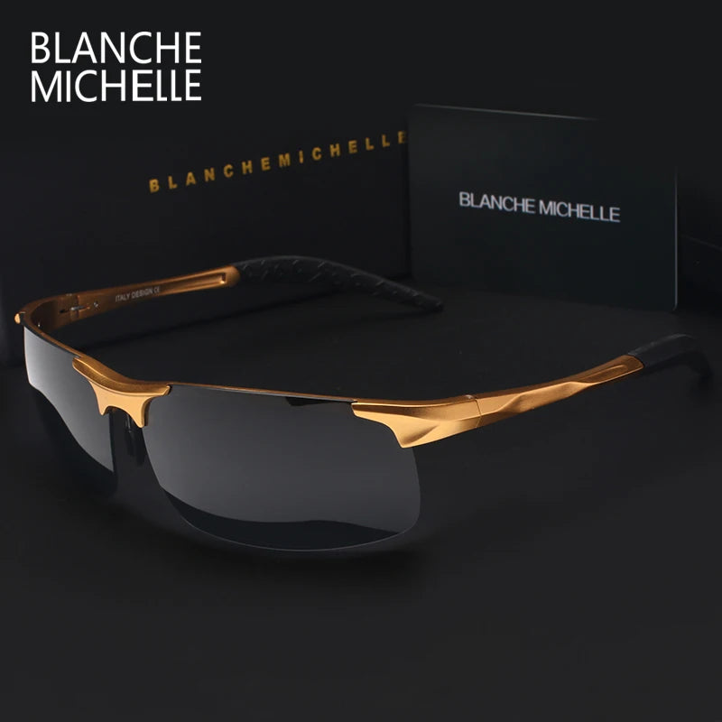Gafas de sol "Blanche Michelle" en aluminio y magnesio y lentes polarizadas