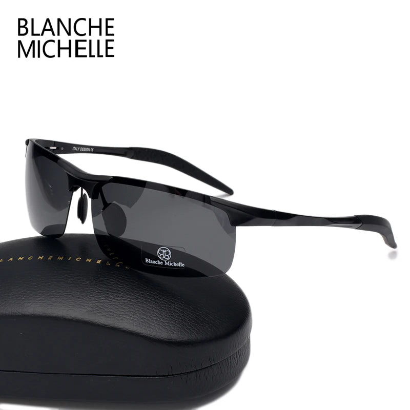 Gafas de sol "Blanche Michelle" en aluminio y magnesio y lentes polarizadas