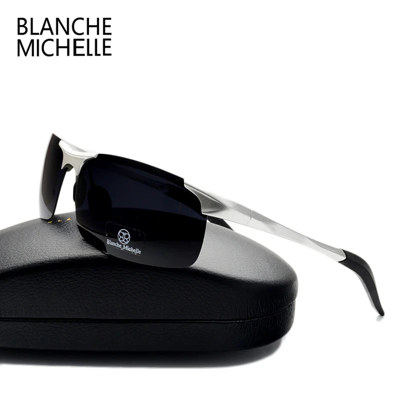 Gafas de sol "Blanche Michelle" en aluminio y magnesio y lentes polarizadas