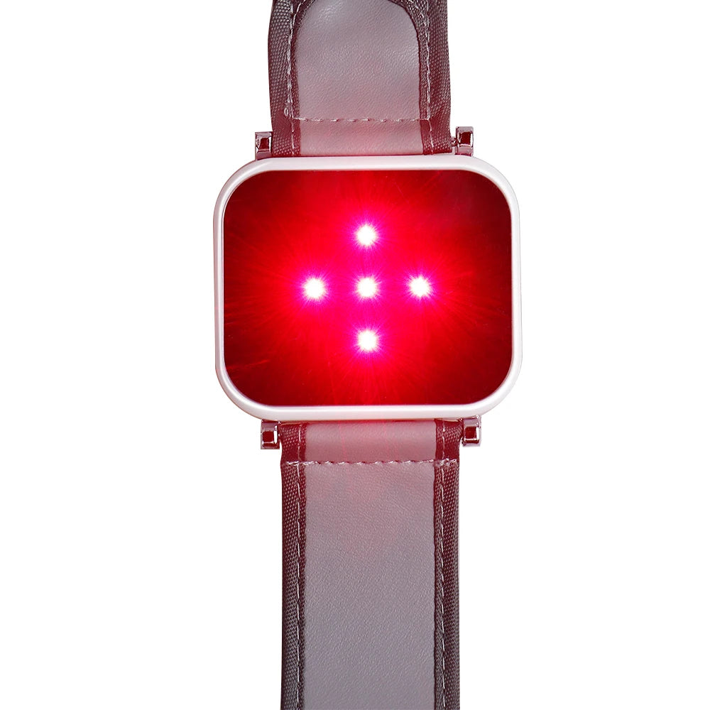 650nm Laser Therapy Wrist Diode LLLT Watch Diabetes Hypertension Cholesterol Treatment Laser Physiotherapy Watch Accessories