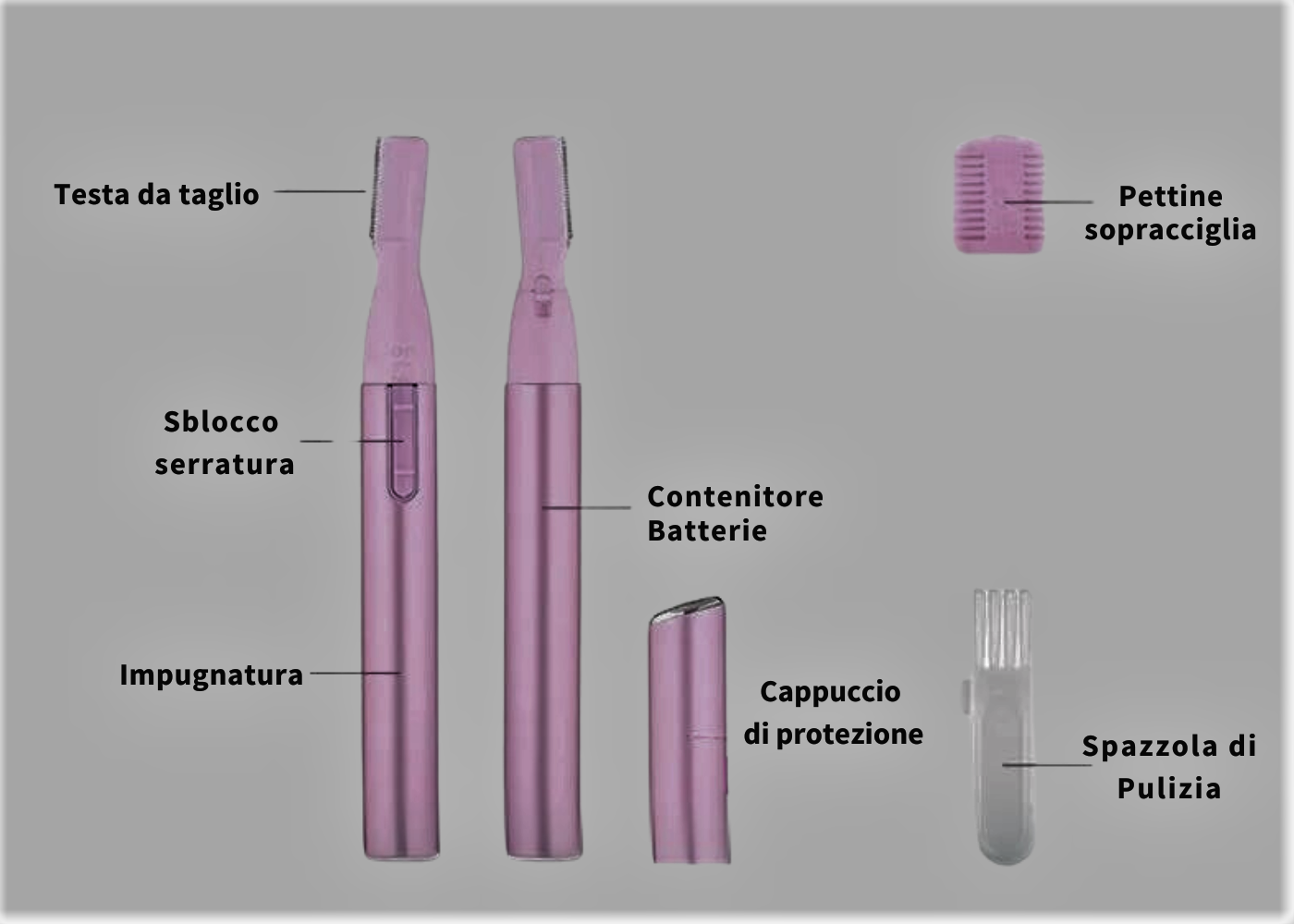 Depiladora electrónica de cejas