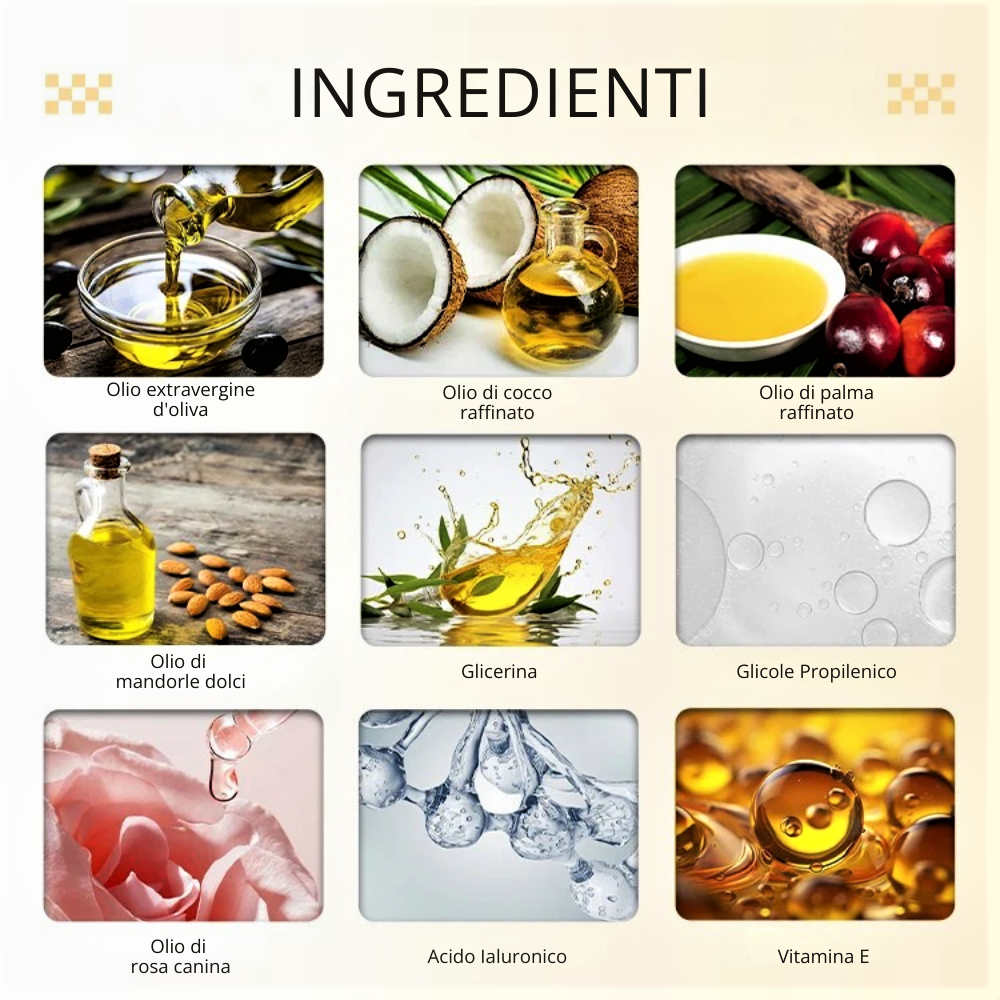Saponetta per Igiene Intima con Erbe Medicinali, Oli Naturali, Acido ialuronico e Vitamina E