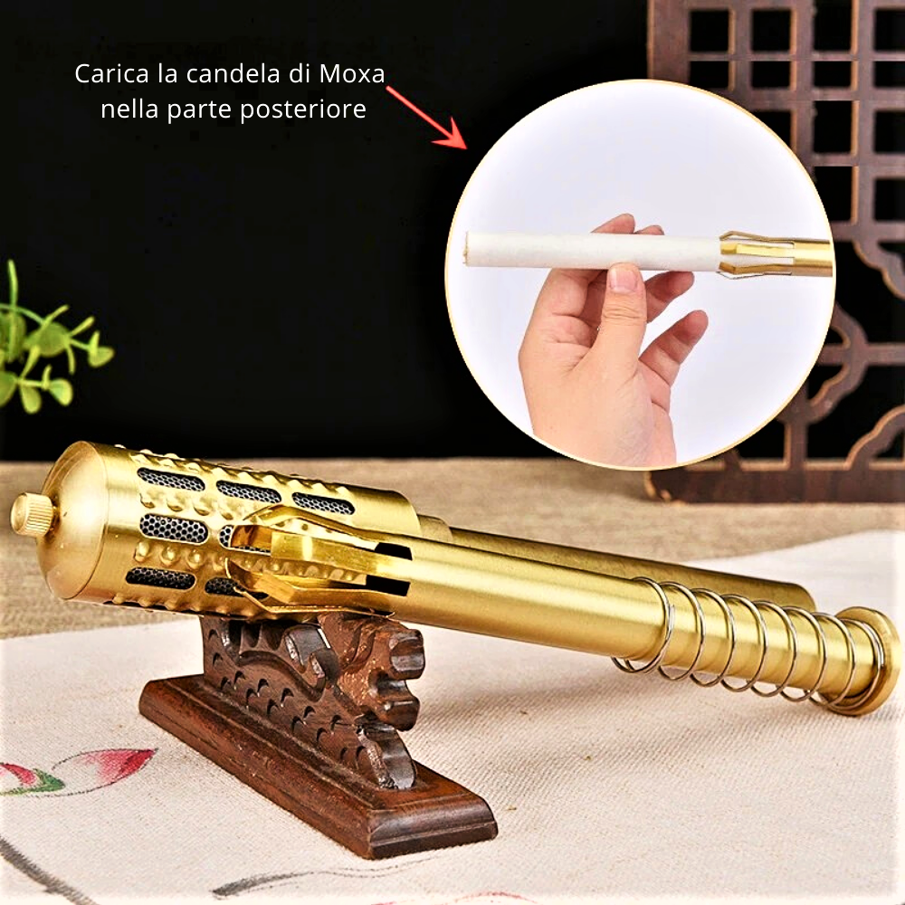 Braciere per Moxibustione con 10 candele di Moxa