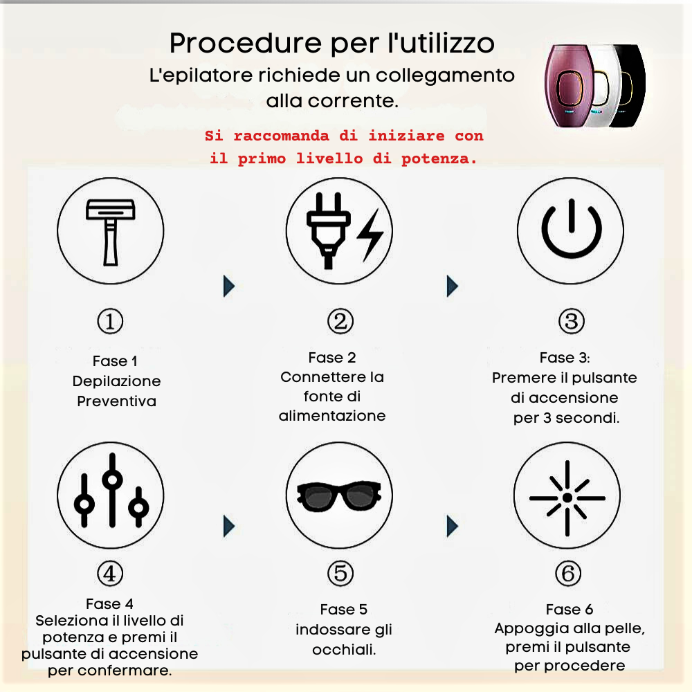 Depiladora láser portátil profesional para depilación permanente