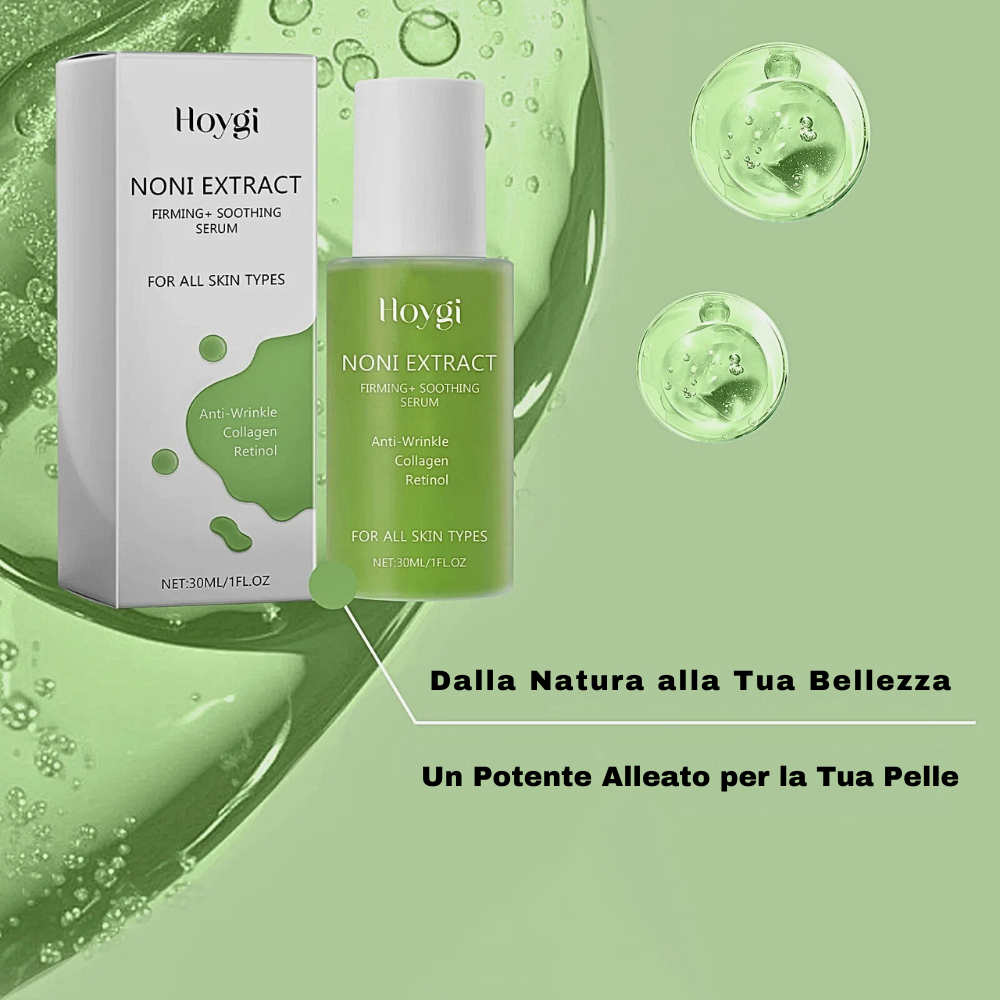Siero Anti-Age con Estratto di Frutto di Noni, Retinolo e Tocoferolo per Pelle Luminosa, Idratata e Ringiovanita
