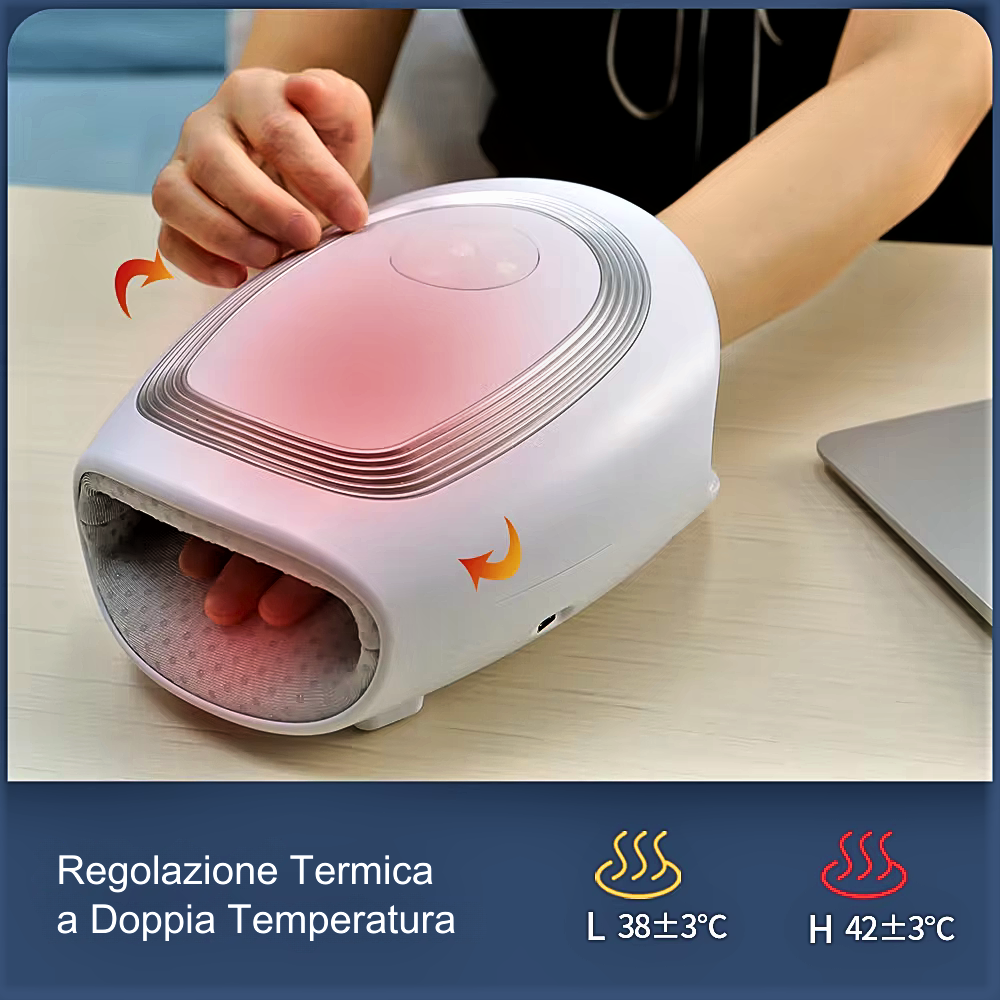 Dispositivo médico electrónico para masajes de masoterapia, shiatsu y acupuntura para manos y muñecas