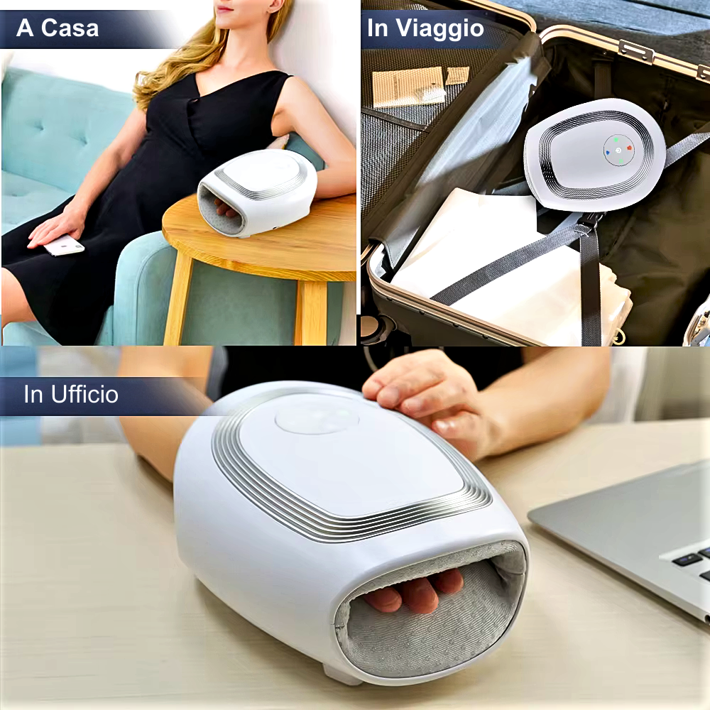 Dispositivo médico electrónico para masajes de masoterapia, shiatsu y acupuntura para manos y muñecas