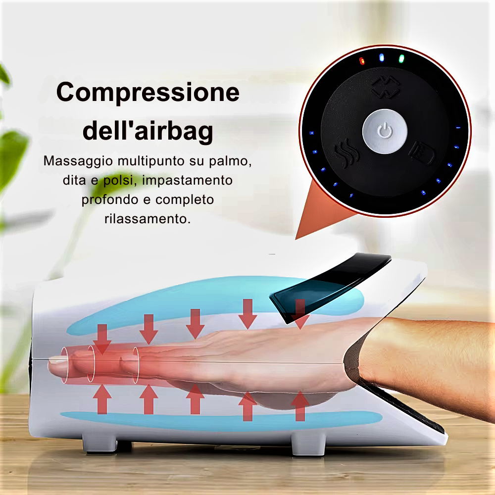 Dispositivo médico electrónico para masajes de masoterapia, shiatsu y acupuntura para manos y muñecas