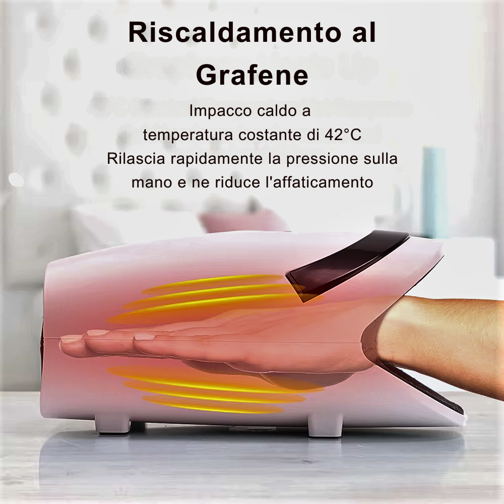 Dispositivo médico electrónico para masajes de masoterapia, shiatsu y acupuntura para manos y muñecas
