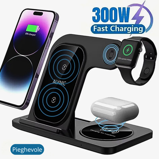 Stazione di Ricarica Wireless da 300W per dispositivi Apple