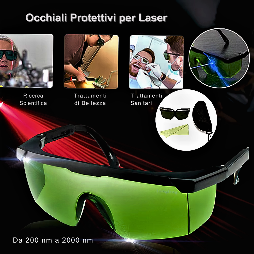 Gafas de seguridad para láser: proteja su vista durante los tratamientos de belleza